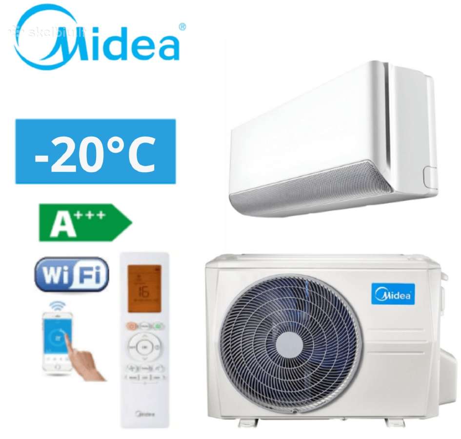 Šilumos siurblys Midea Breezeless E 3.6/3.8kw Msc