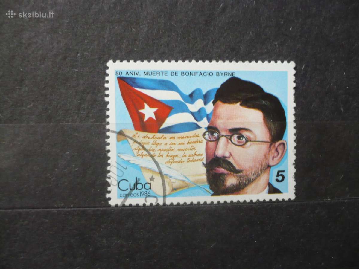 1986 m. – poeto Bonifacio Byrne'o mirties 50-osios