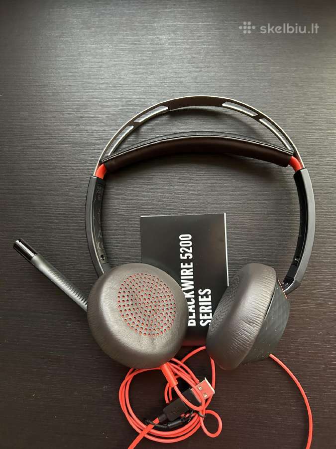 Hp Poly Blackwire 5220 Stereo ausinės su adapteriu - nuotraukos Nr. 2