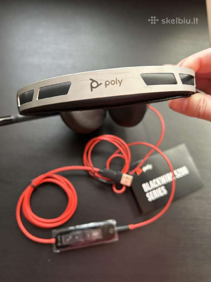 Hp Poly Blackwire 5220 Stereo ausinės su adapteriu - nuotraukos Nr. 3
