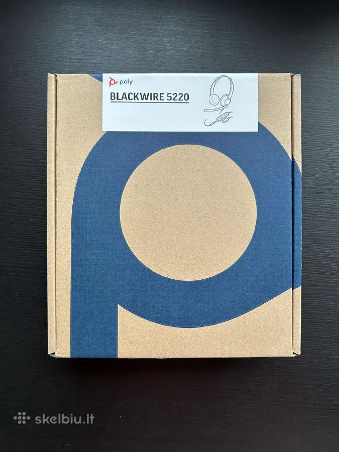 Hp Poly Blackwire 5220 Stereo ausinės su adapteriu - nuotraukos Nr. 5