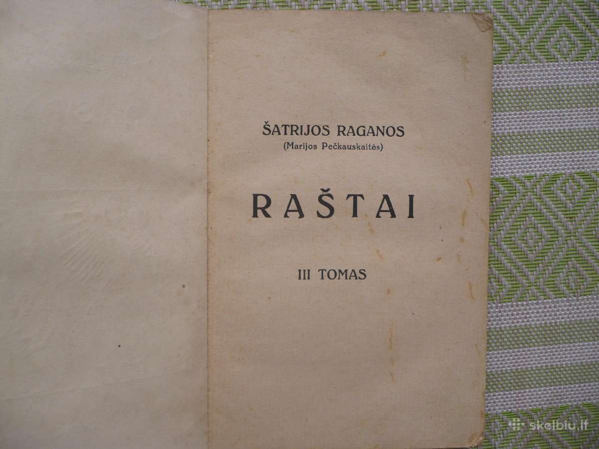 Šatrijos Raganos - Raštai 1928m - nuotraukos Nr. 2