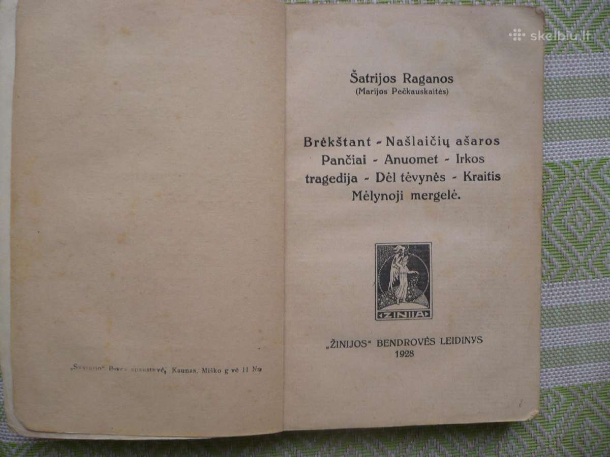 Šatrijos Raganos - Raštai 1928m - nuotraukos Nr. 3