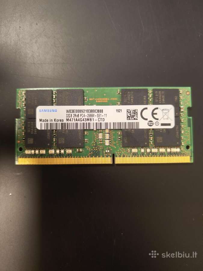 Samsung 32gb Pc4-2666v Ddr4 Sodimm RAM
