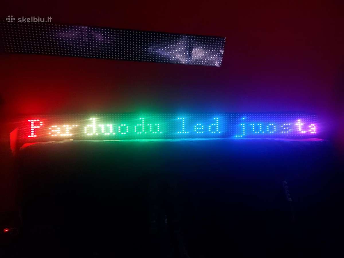 LED juosta, švietlentė, auto akys, reklama 2mx17cm - nuotraukos Nr. 5