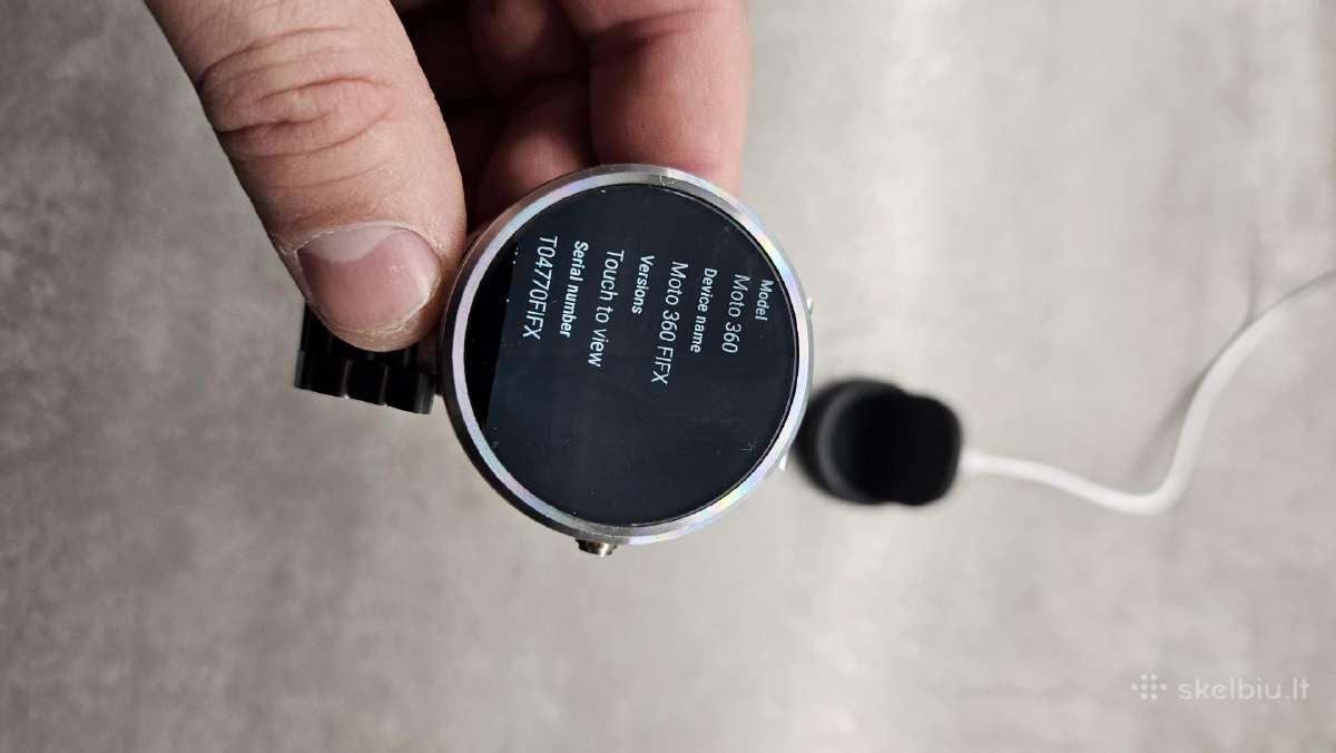 Išmanusis laikrodis motorola 360 fifx - nuotraukos Nr. 2