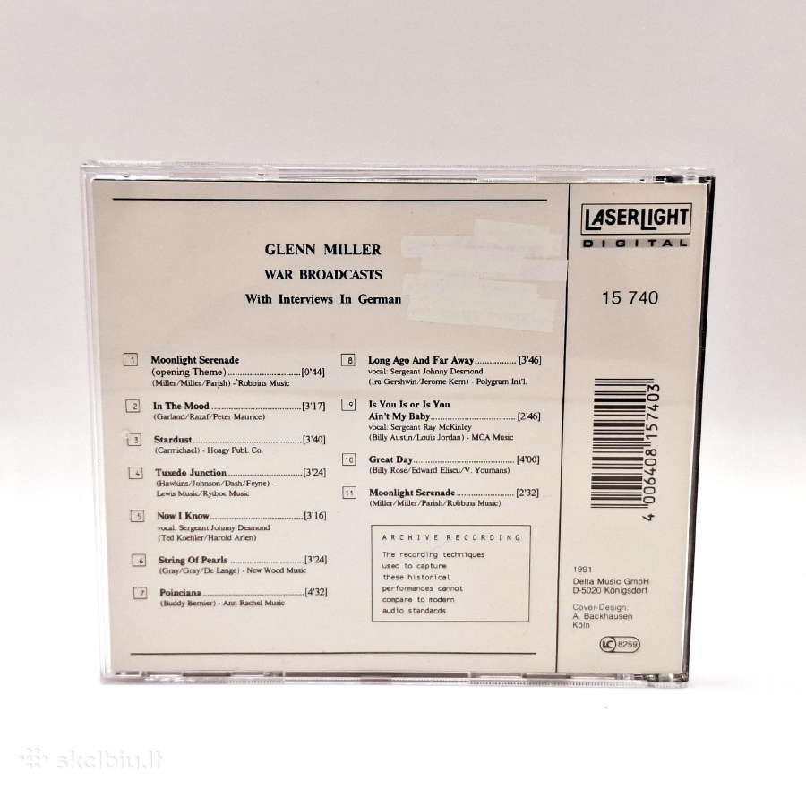 Glenn Miller – War Broadcasts (CD) - nuotraukos Nr. 2