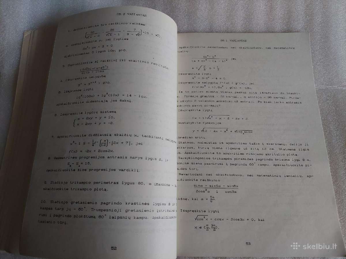 Matematikos kurso kartojimo uždavinynas - nuotraukos Nr. 5