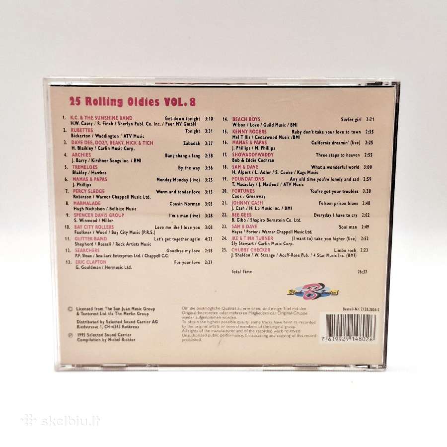 25 Rolling Oldies Vol.8 ir Vol.4 (2 x CD rinkinys) - nuotraukos Nr. 2