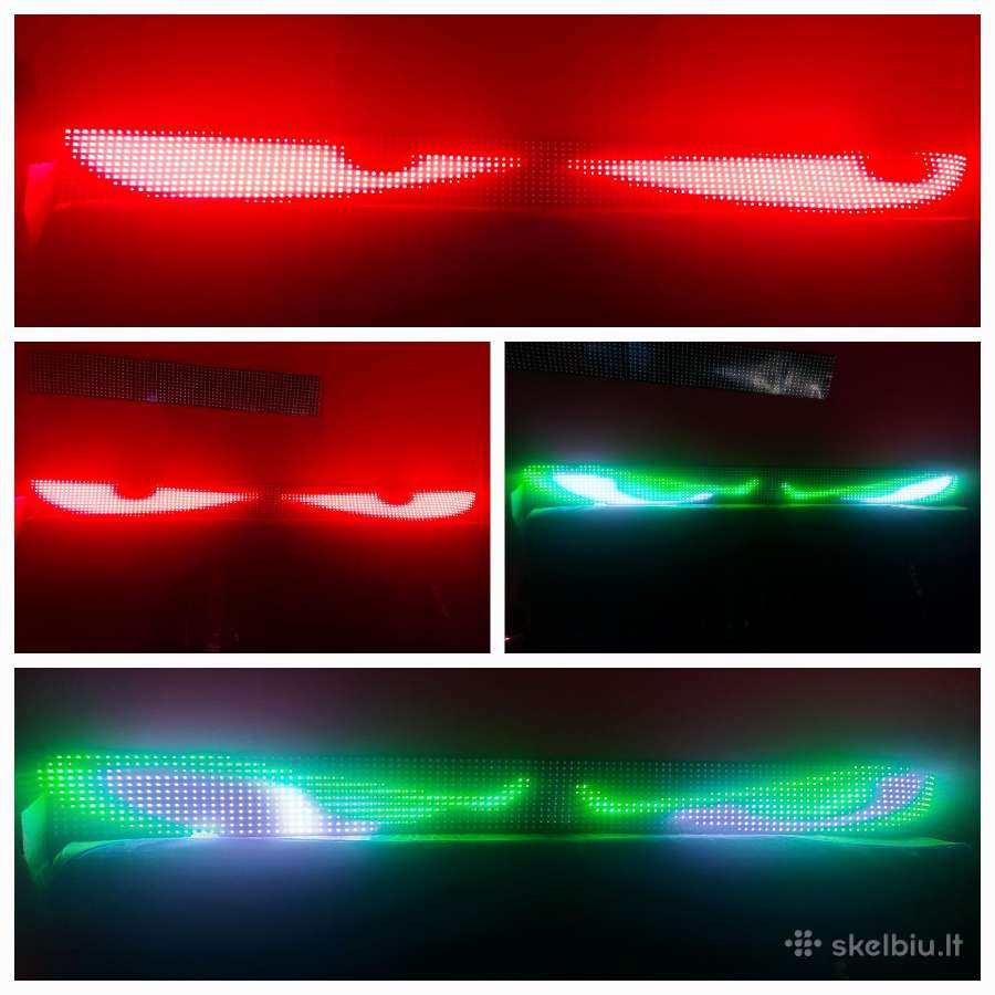 LED juosta, švietlentė, auto akys, reklama 2mx17cm