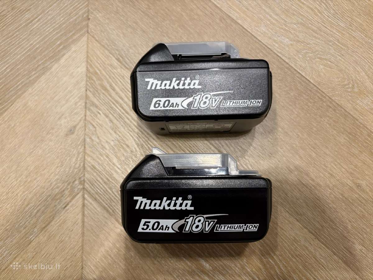 Makita originalūs 5ah, 6ah akumuliatoriai
