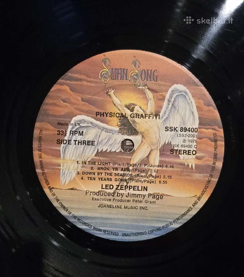 LED Zeppelin Physical Graffiti UK 1st press - nuotraukos Nr. 10