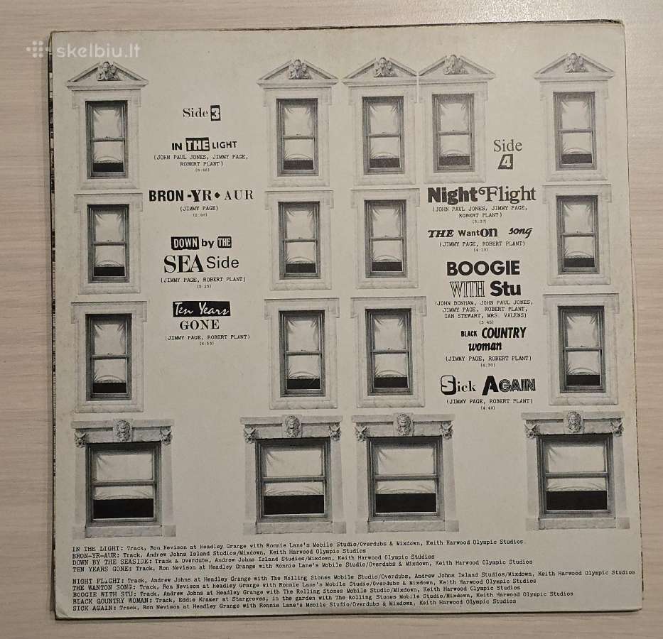 LED Zeppelin Physical Graffiti UK 1st press - nuotraukos Nr. 16