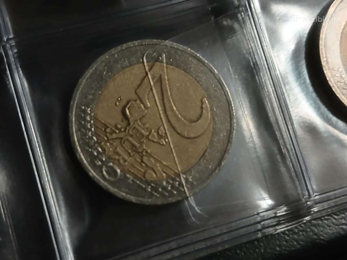 Euro monetos su klaidom,senos ,2002m.kopiuros - nuotraukos Nr. 7
