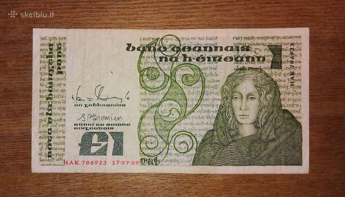 Airijos 1 £ banknotas