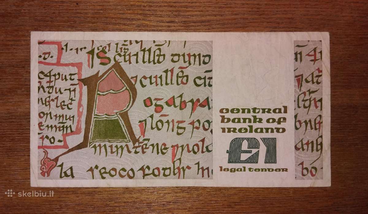 Airijos 1 £ banknotas - nuotraukos Nr. 2