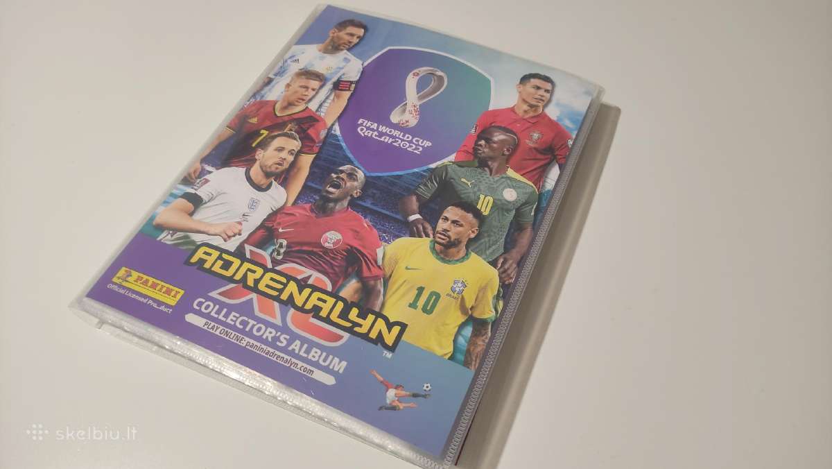 Keičiu Panini Qatar Adrenalyn 2022 korteles.
