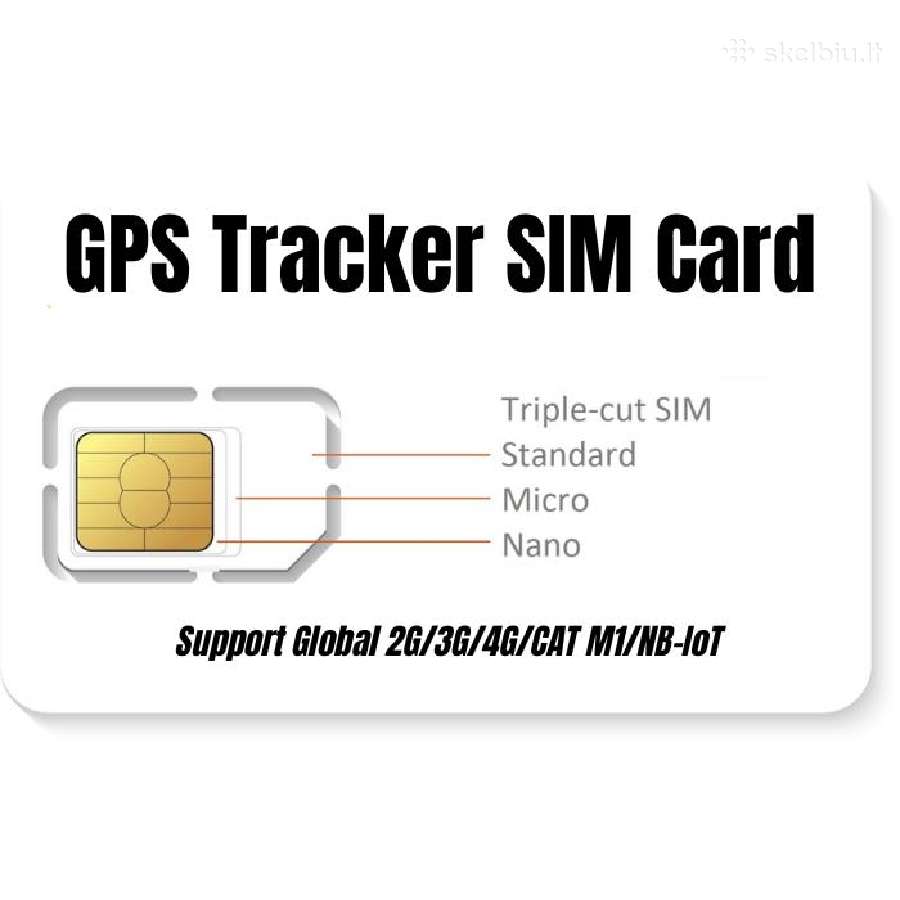 Sim kortelė 2g/3g/4G Metams GPS sekliui - nuotraukos Nr. 2