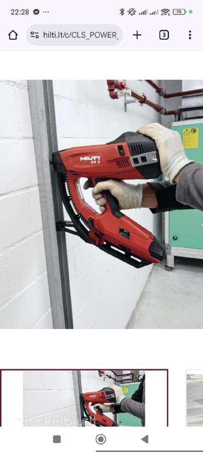 Hilti Gx3/gx120 vinekalių vinys 1200vnt - nuotraukos Nr. 5