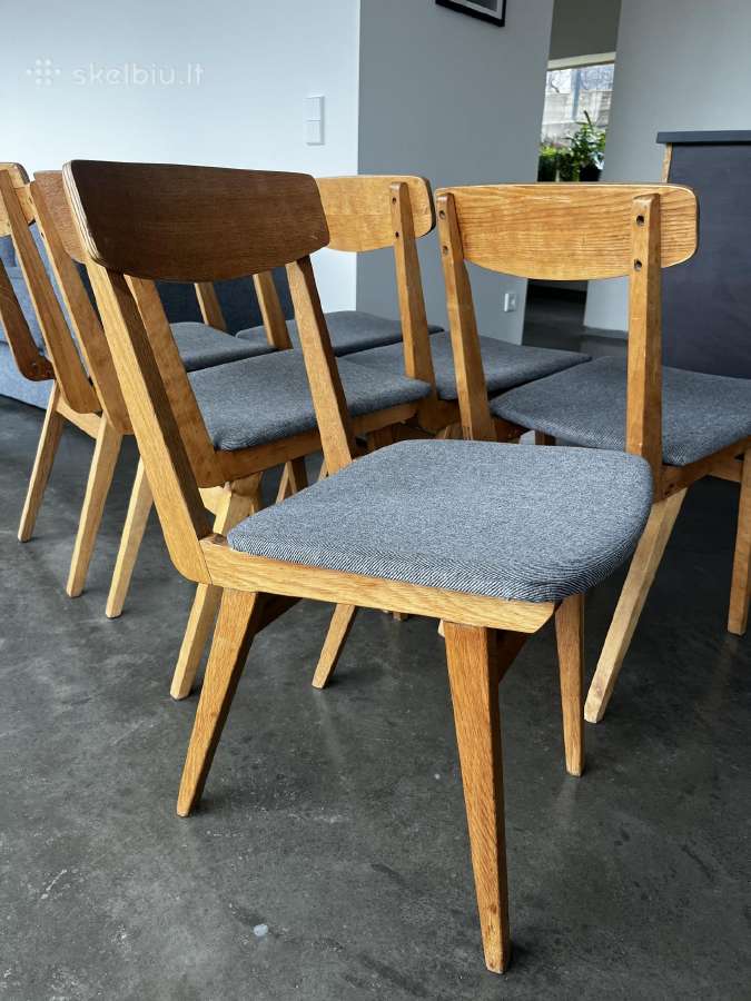 Vintažinės Mid Century kėdės 6 vnt.