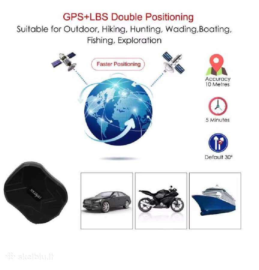 GPS seklys Tkstar tk905 4G veikimas iki 90 parų - nuotraukos Nr. 3