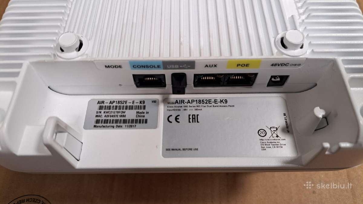 Cisco Aironet 1852e WiFi - nuotraukos Nr. 3