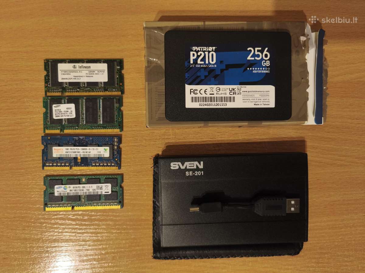 HDD RAM nešiojamiems kompiuteriams Ddr3 Ddr1