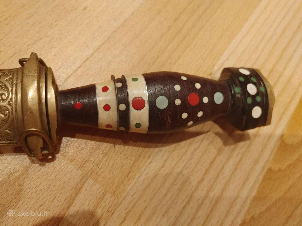 Gražus Afrikietiškas durklas su dėklu. - nuotraukos Nr. 4