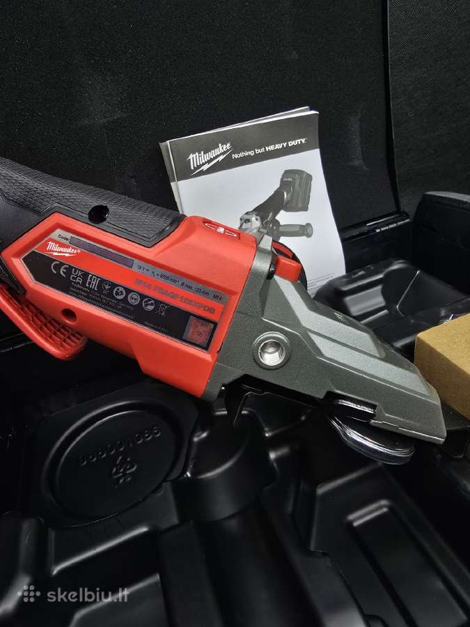 Kampinis šlifuoklis Milwaukee M18 Fsagf125xpdb-0x - nuotraukos Nr. 7