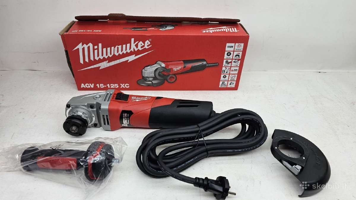Kampinis šlifuoklis Milwaukee M18 Fsagf125xpdb-0x - nuotraukos Nr. 9