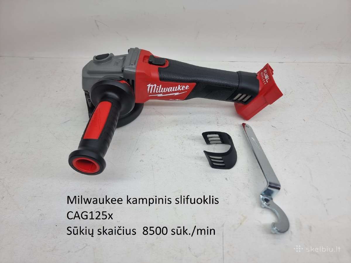 Kampinis šlifuoklis Milwaukee M18 Fsagf125xpdb-0x - nuotraukos Nr. 20
