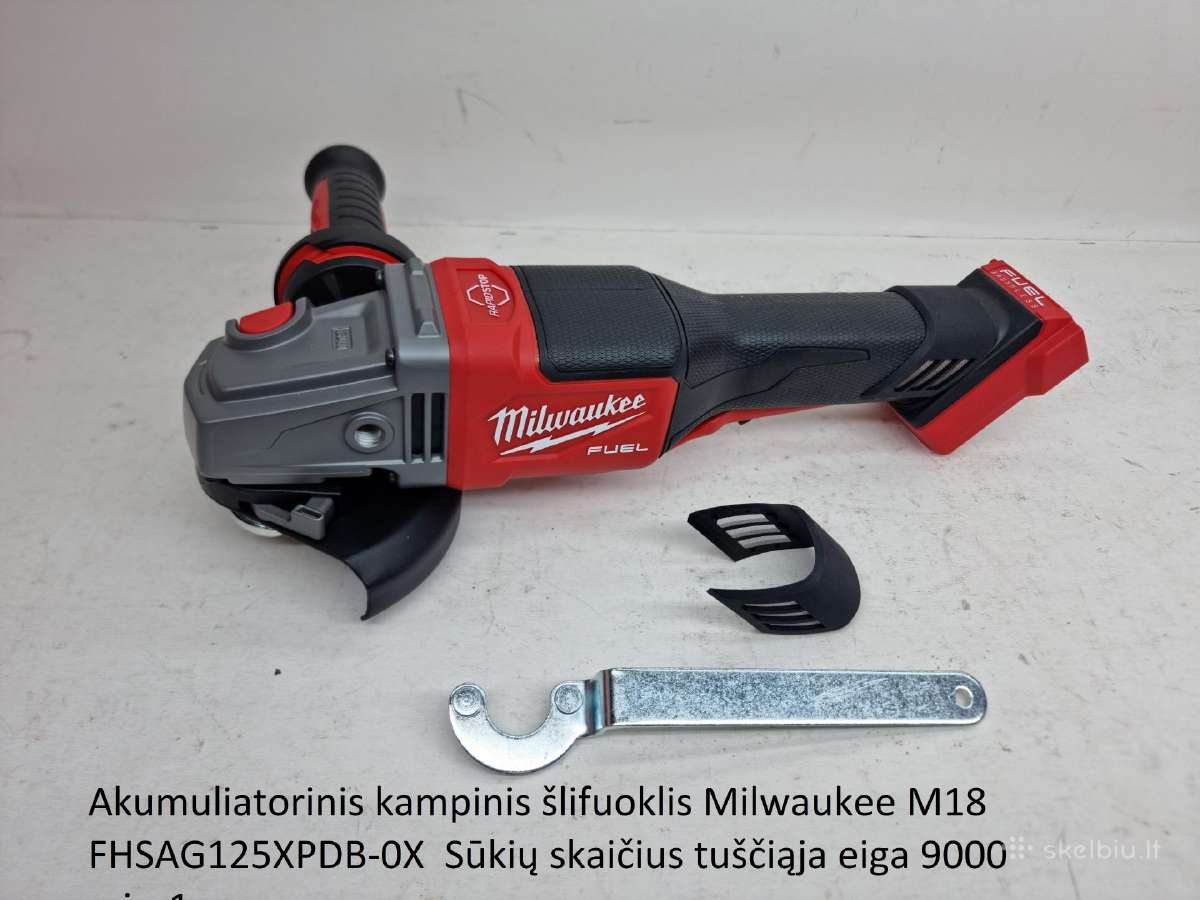 Kampinis šlifuoklis Milwaukee M18 Fsagf125xpdb-0x - nuotraukos Nr. 22