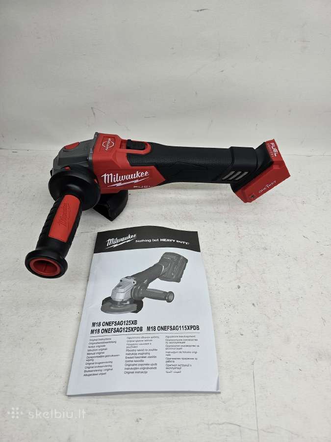Kampinis šlifuoklis Milwaukee M18 Fsagf125xpdb-0x - nuotraukos Nr. 24