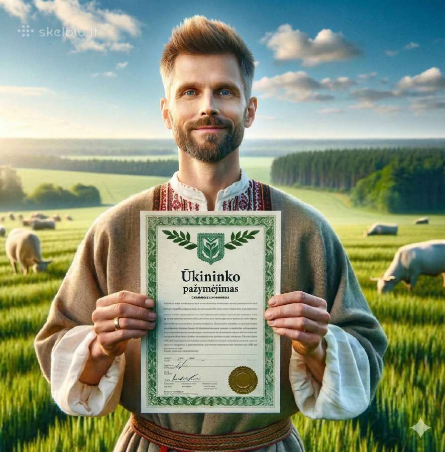 Ūkininko pradmenys. Ūkininko pažymėjimas.