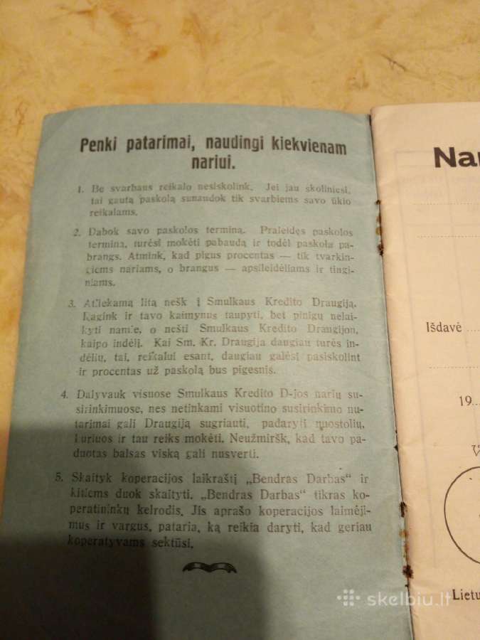 Tsrpukario taupomoji knygele.neuzpyldyta - nuotraukos Nr. 8