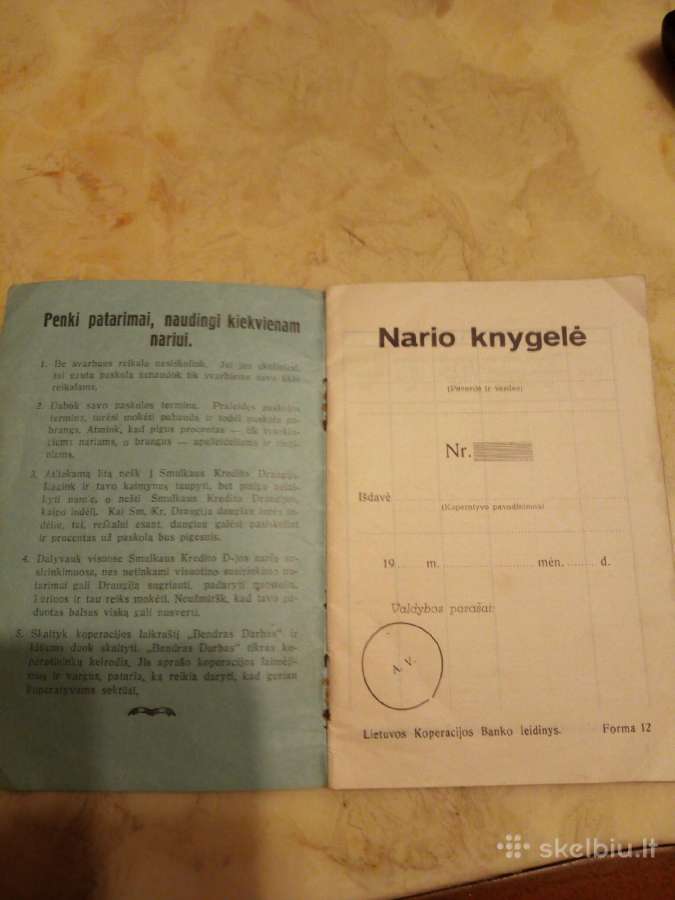 Tsrpukario taupomoji knygele.neuzpyldyta - nuotraukos Nr. 7