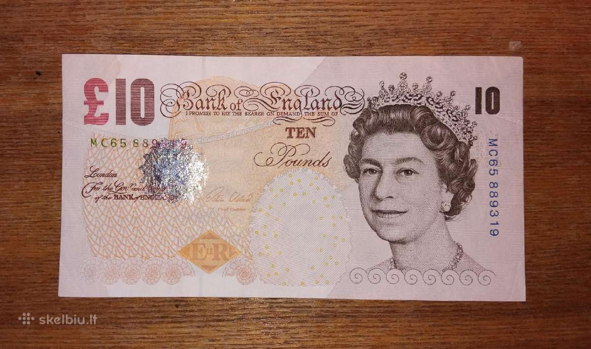 Anglijos 10 £ banknotas