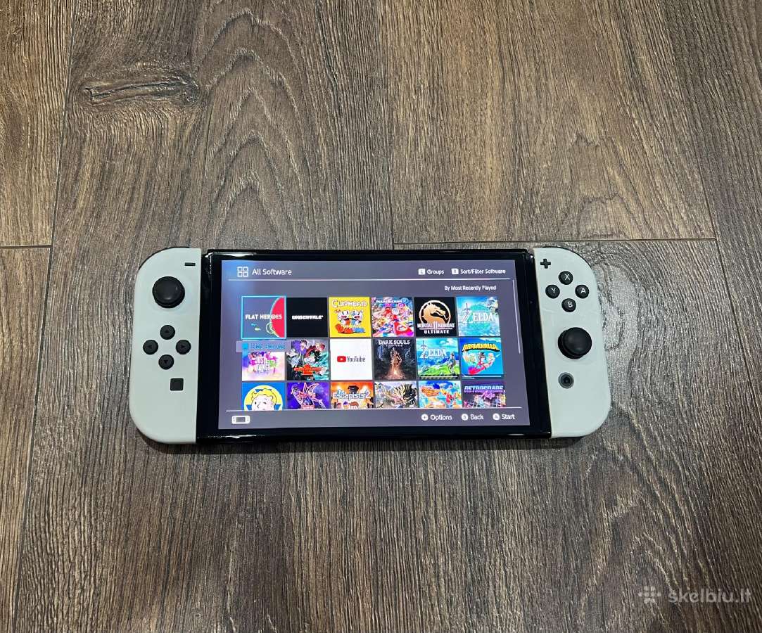 Nintendo Switch Oled, 64gb+128gb/žaidimu 18 - nuotraukos Nr. 2