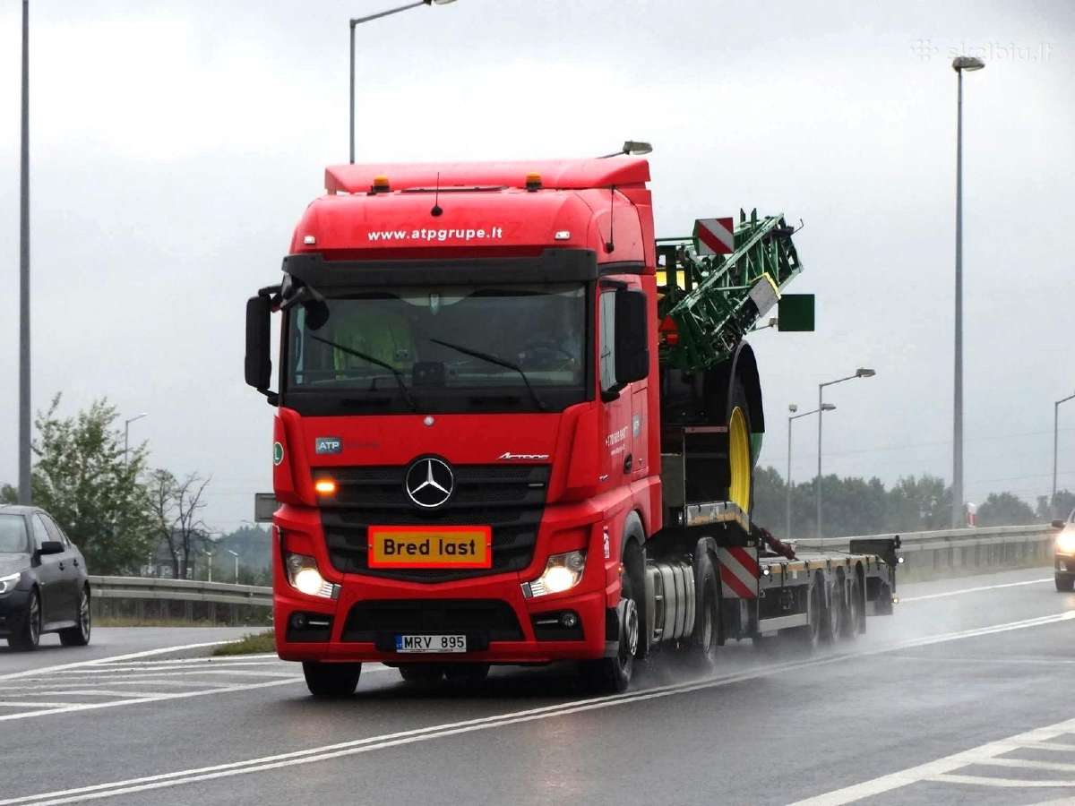 Negabaritiniu kroviniu pervezimas 56 t tralo nuoma - nuotraukos Nr. 5