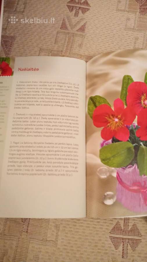 Popierinės gėlės - nuotraukos Nr. 3