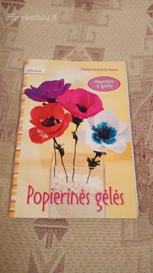 Popierinės gėlės - nuotraukos Nr. 10