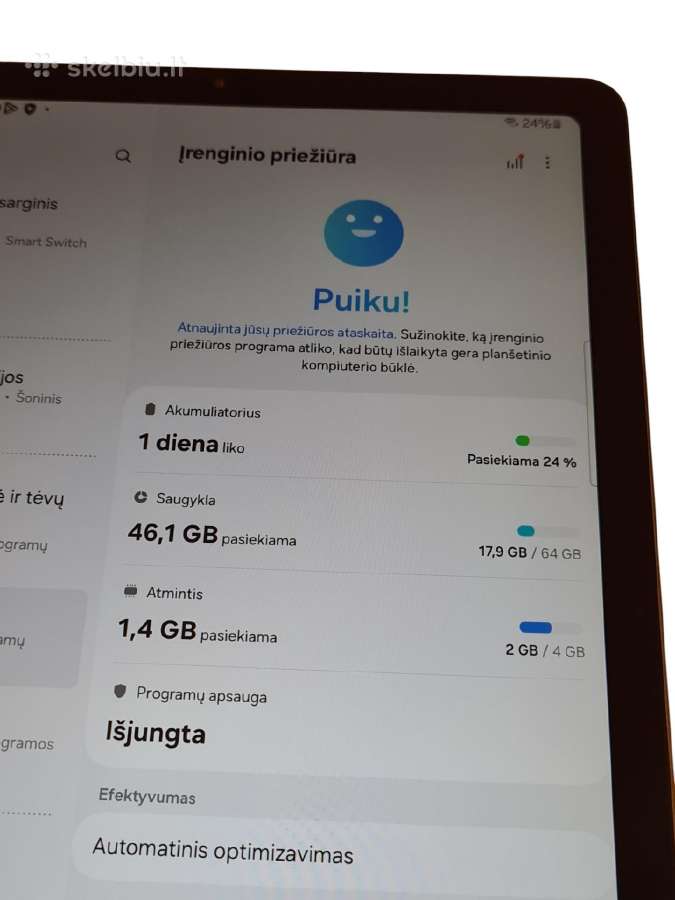 Samsung Galaxy Tab S6 Lite + 3 mėn. garantija - nuotraukos Nr. 5