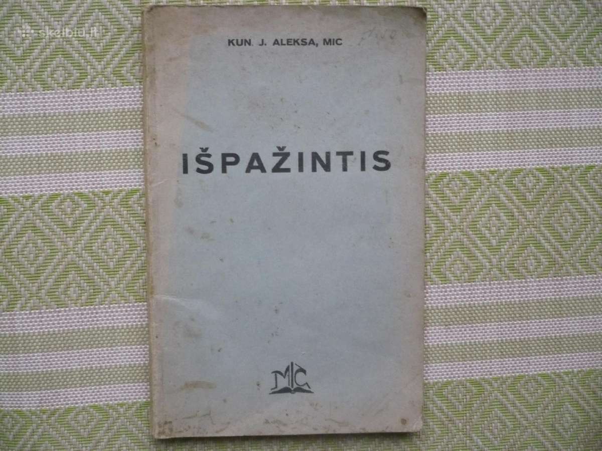 J. Aleksa - Išpažintis 1939