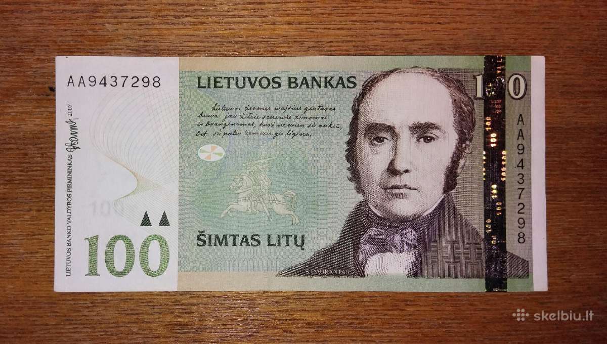 Lietuvos 100 litu banknotas