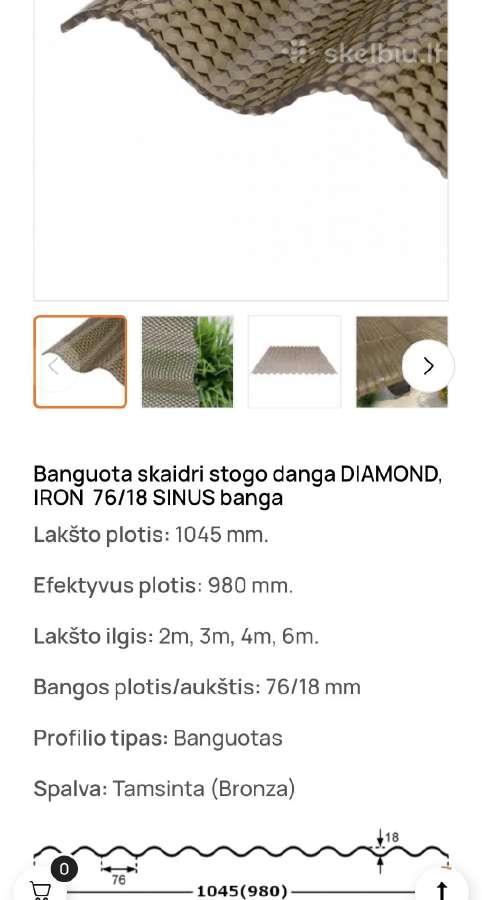Banguota skaidri stogo danga Diamond