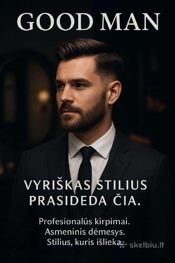Vyru kirpykla - Nemokomas pirmas kirpimas !