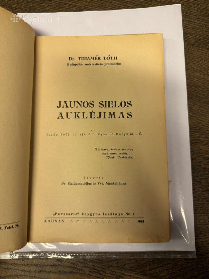 Jaunos sielos auklėjimas 1935 - nuotraukos Nr. 2