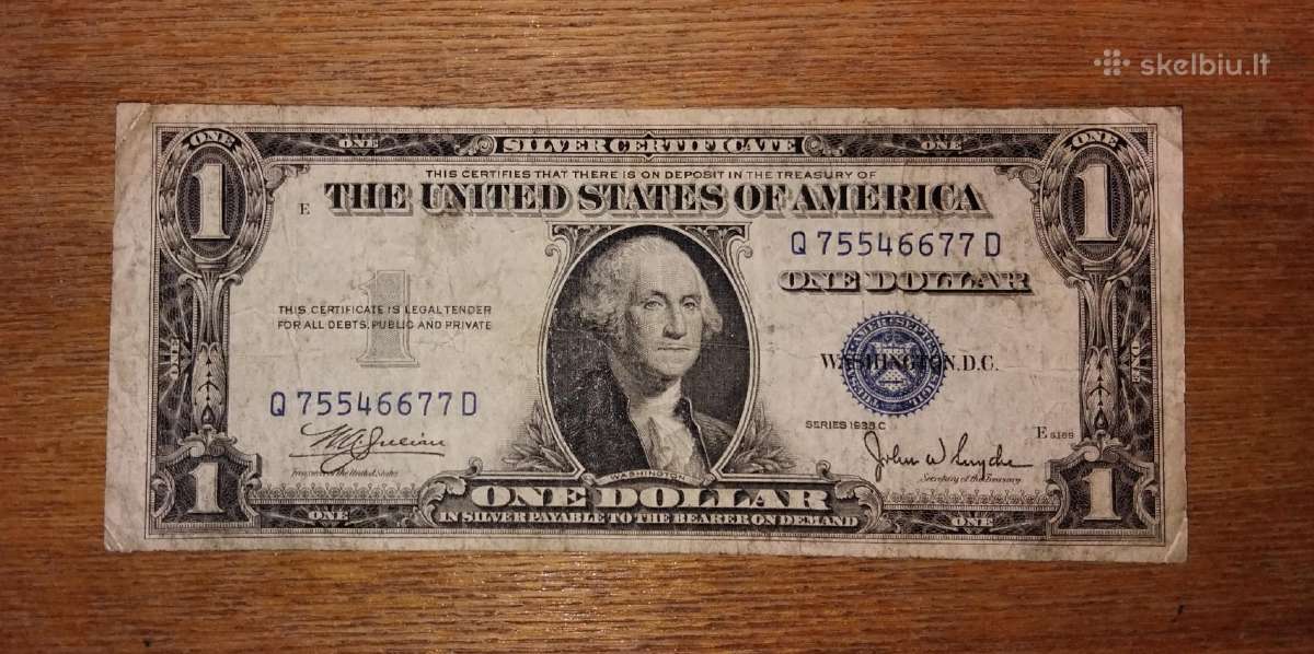 JAV 1 $ banknotas