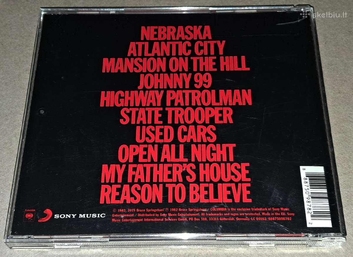 Bruce Springsteen – Nebraska (Audio CD) - nuotraukos Nr. 2