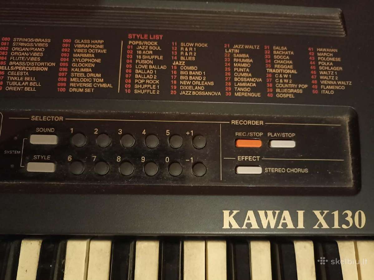 Sintezatorius Kawai X130 - nuotraukos Nr. 3